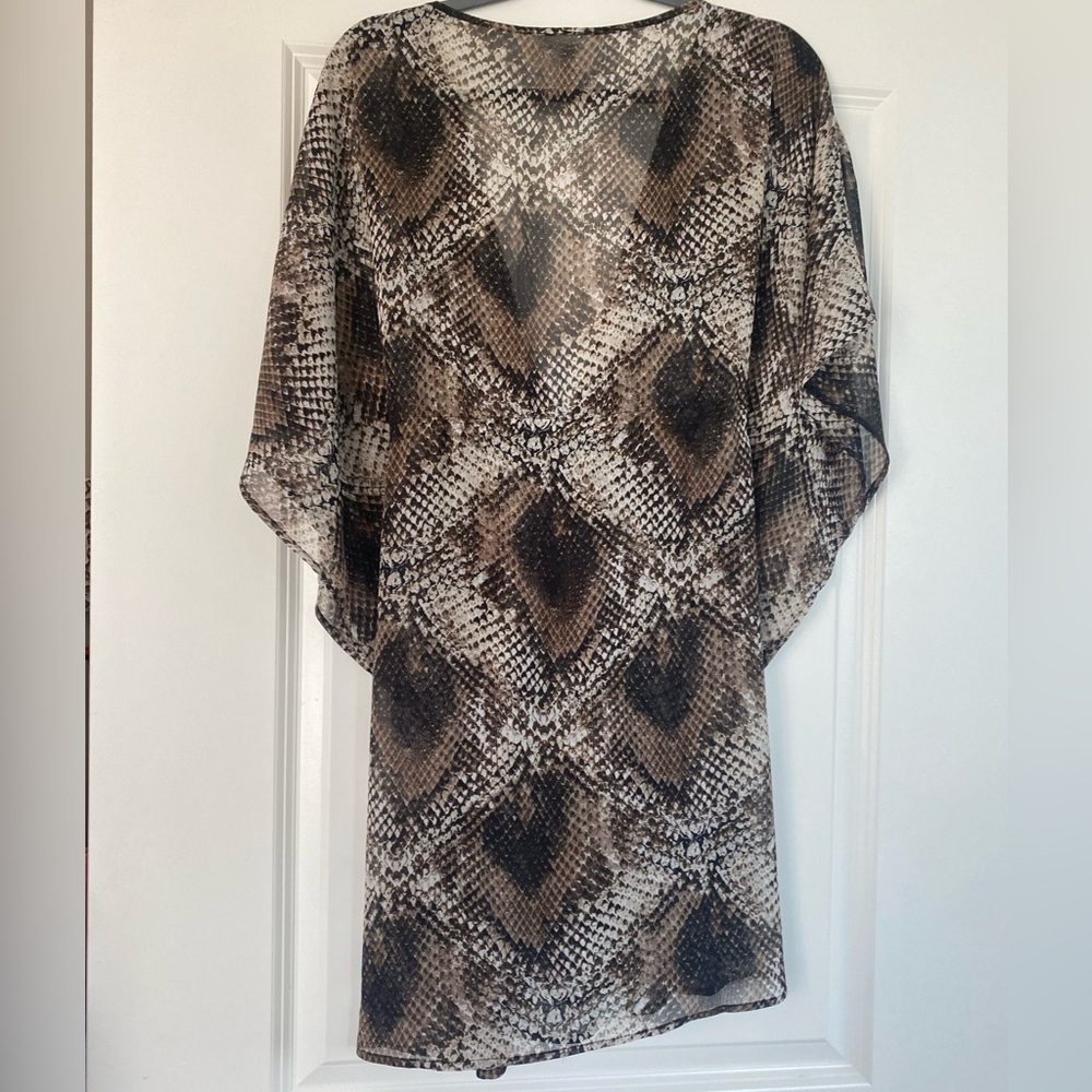 Python Print Drawstring Cover-Up - image 2